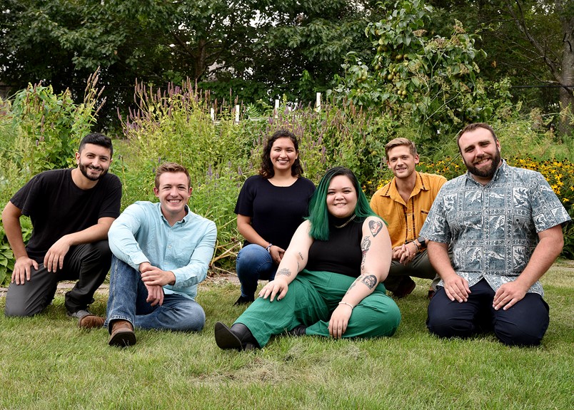 Andre Selino, John Arnett, Maria Rodriguez-Hernandez, Kayla Deguzman, Thomas Hilling and Andrew Powers are the first fellows in the new WCSU Biology Teaching Assistant Fellows program.