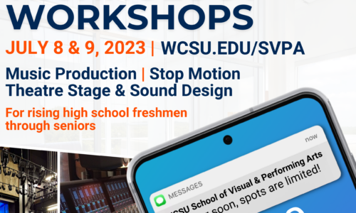 WCSU offers Arts Technology Workshops for high school students