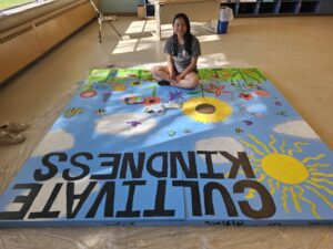Sarah Seo with her "Cultivate Kindness" Eagle Scout project