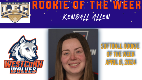 WestConn’s Allen named Little East Conference Softball Co-Rookie of The Week