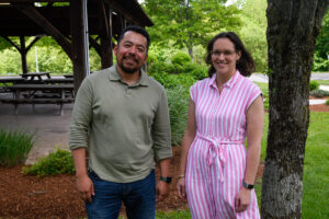 CSCU BOR Faculty Award winners Dr. Carlos Santibáñez-López and Dr. Jessica Schofield
