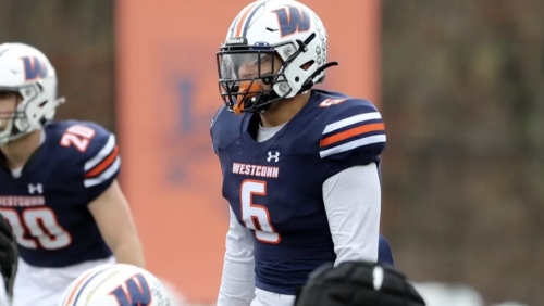 WestConn’s Rienzi nominated for 2025 Allstate AFCA Good Works Team