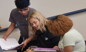 students studying at westconn